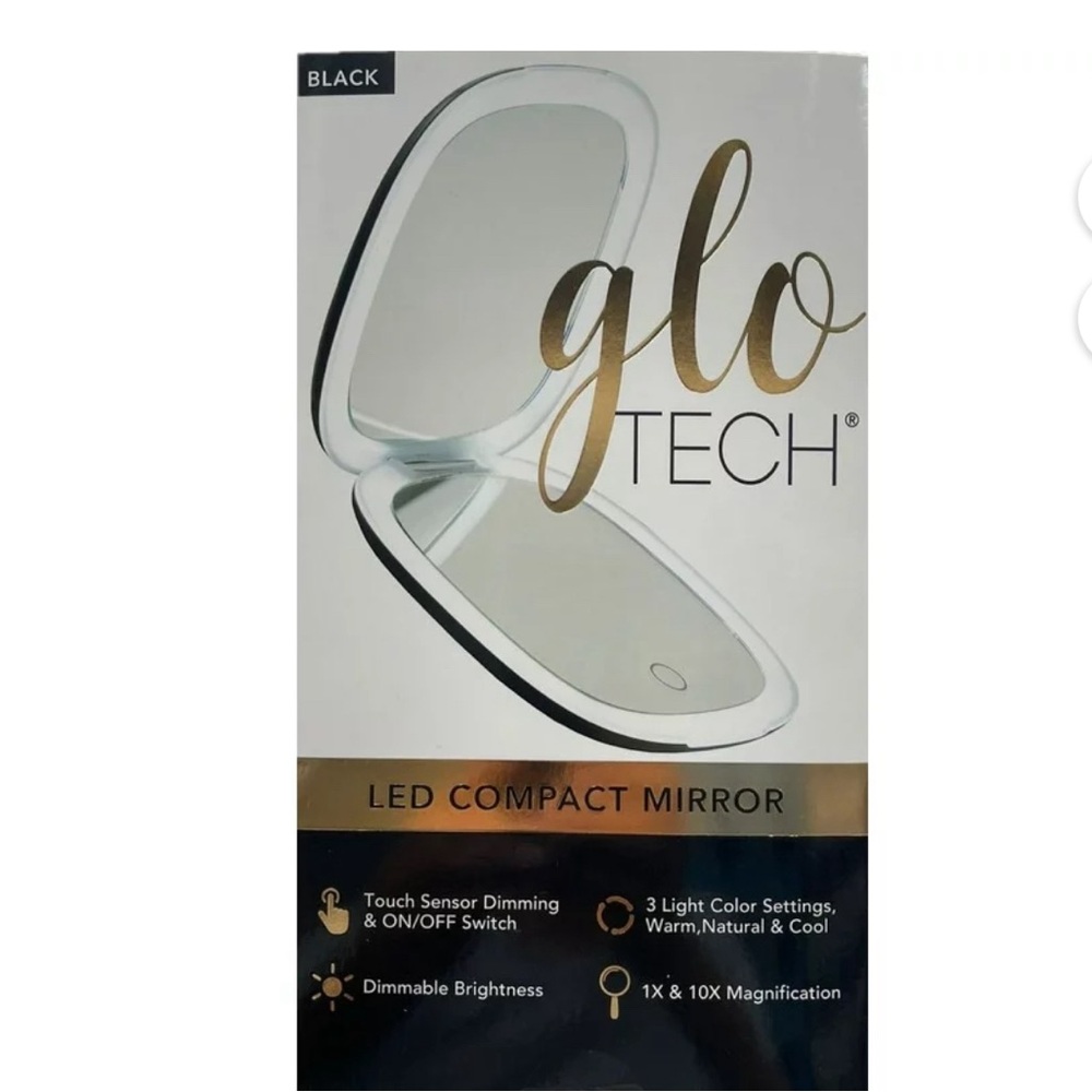 Glo Tech Led Compact Magnifying Small
Mirror 1x & 10x Magnification